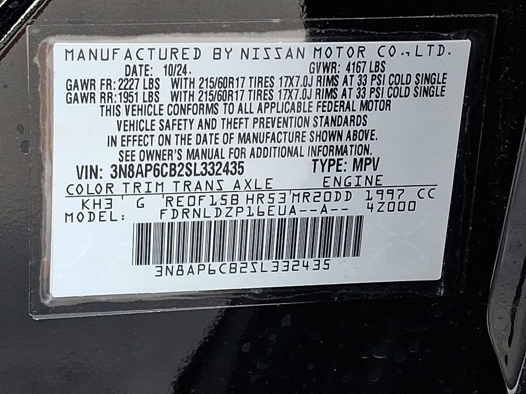 Used 2025 Black Nissan SV image 27