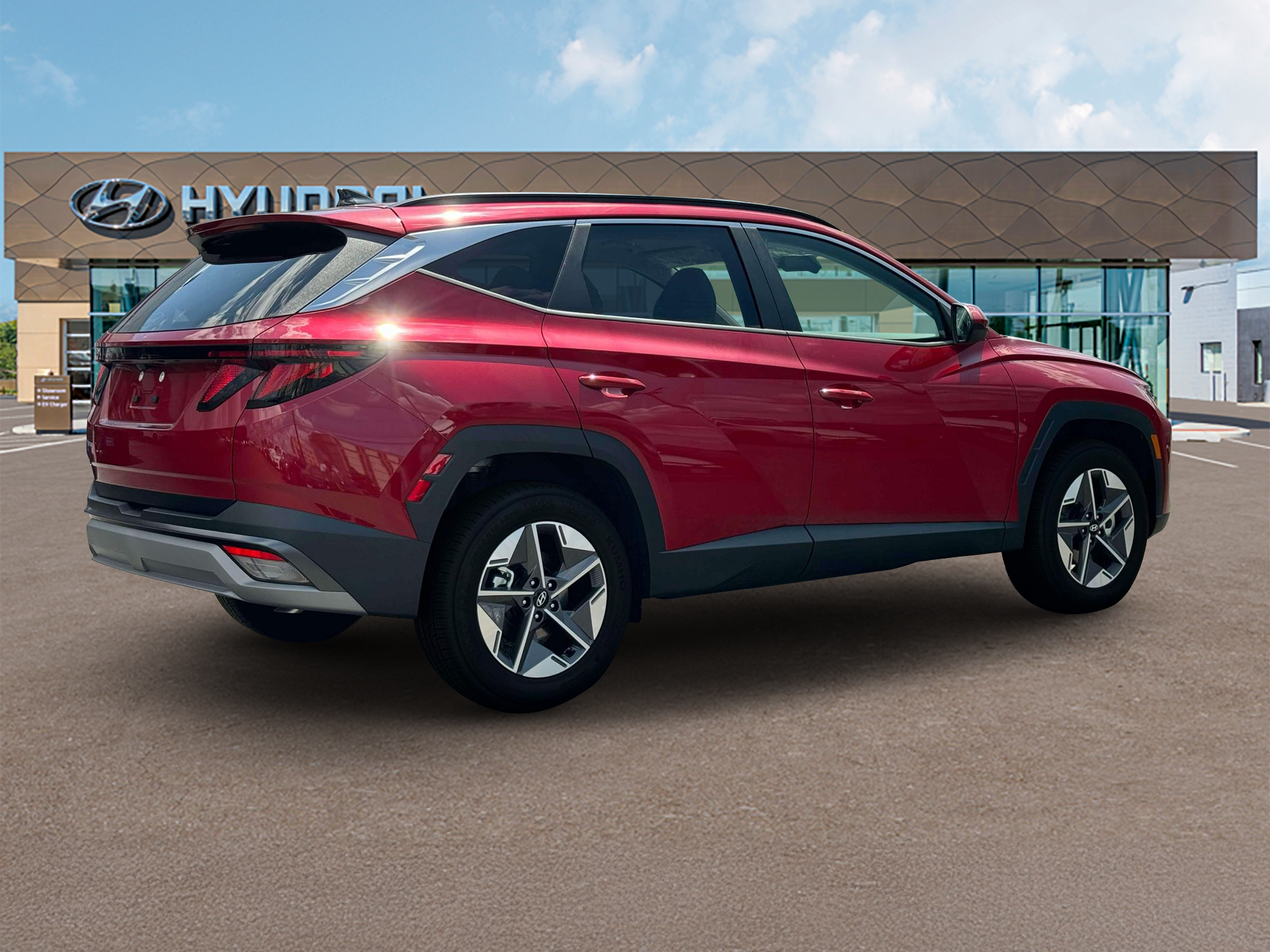 New 2025 Red Hyundai SEL FWD image 8