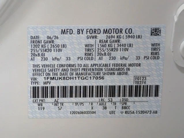 New 2026 Star White Metallic Tri-Coat Ford Active image 51