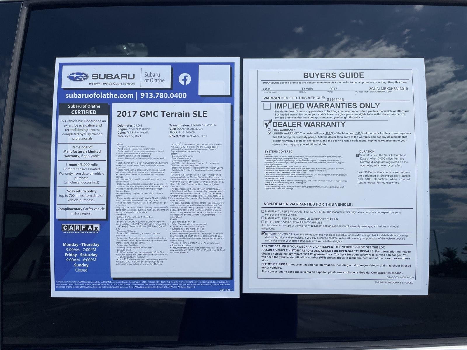 Used 2017 Quicksilver Metallic GMC SLE image 31