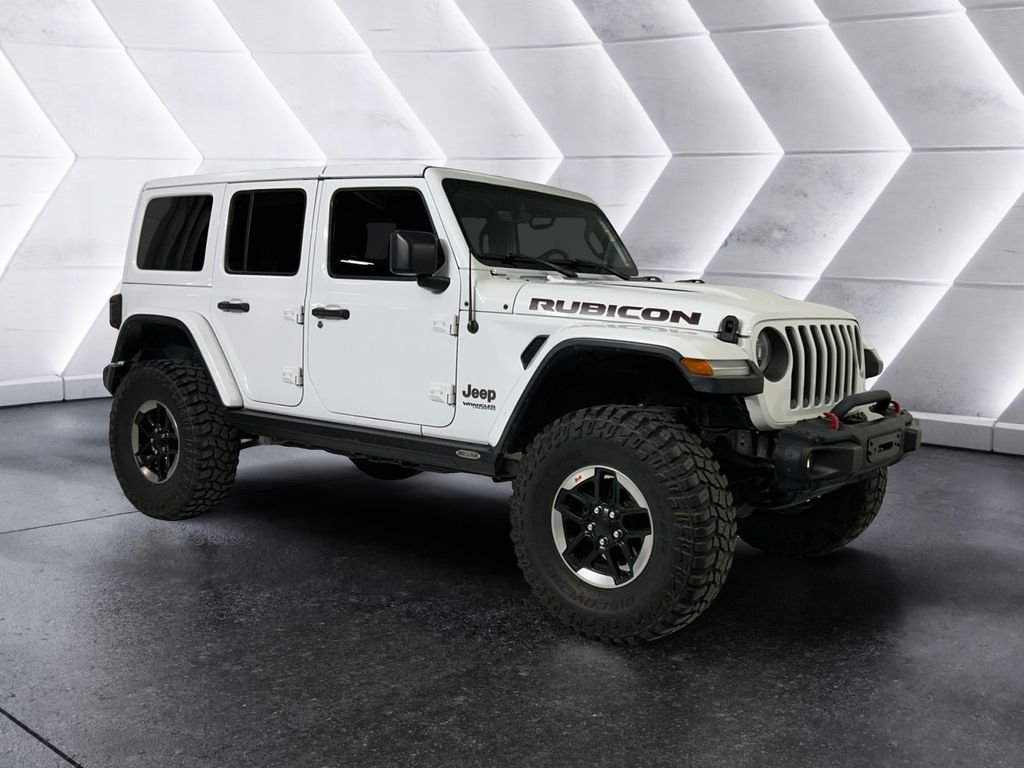 Used 2018 White Jeep Unlimited Rubicon image 1