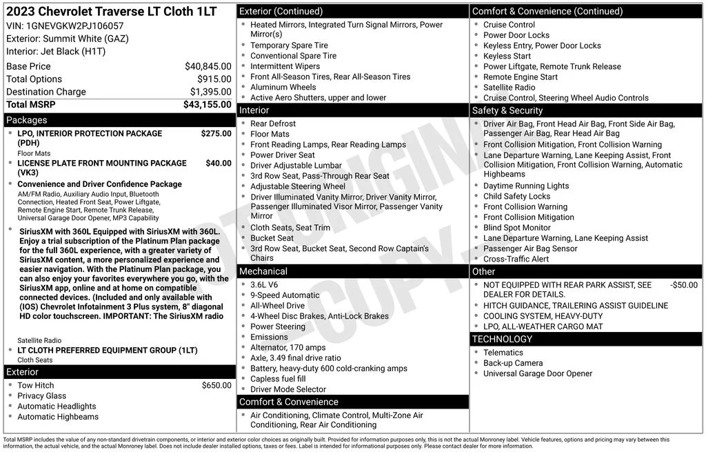 Used 2023 White Chevrolet LT image 29