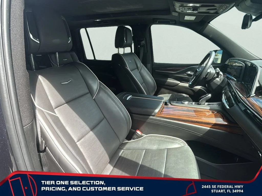 Used 2024 Galactic Gray Metallic Cadillac Premium Luxury image 33