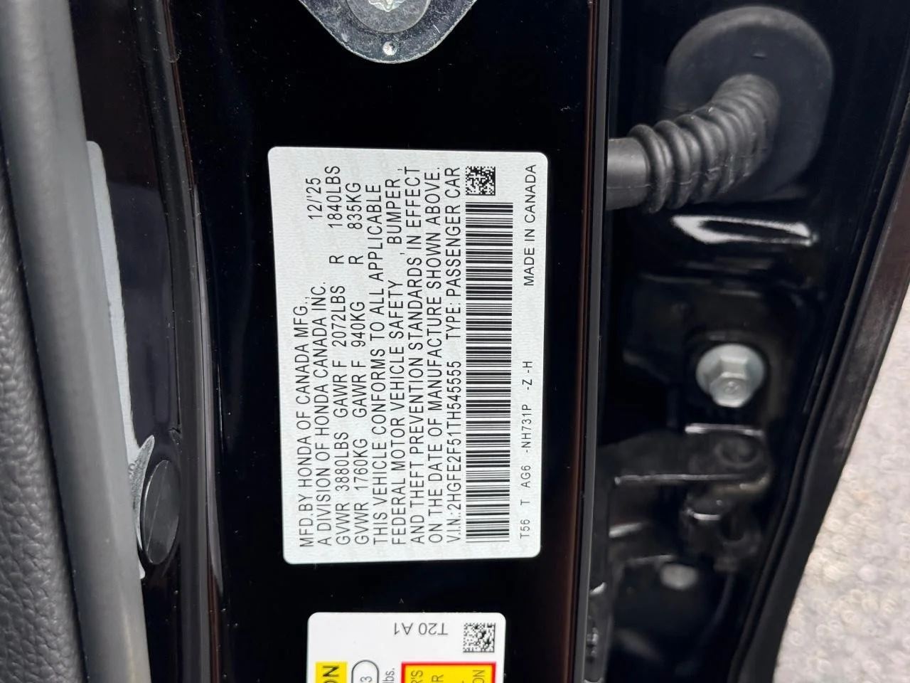 Certified Used 2026 Crystal Black Pearl Honda 2WD SPORT image 25