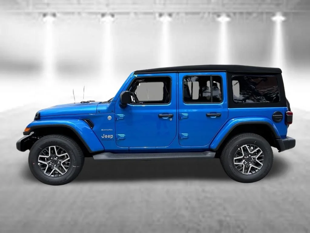 Used 2024 Blue Jeep Sahara image 4