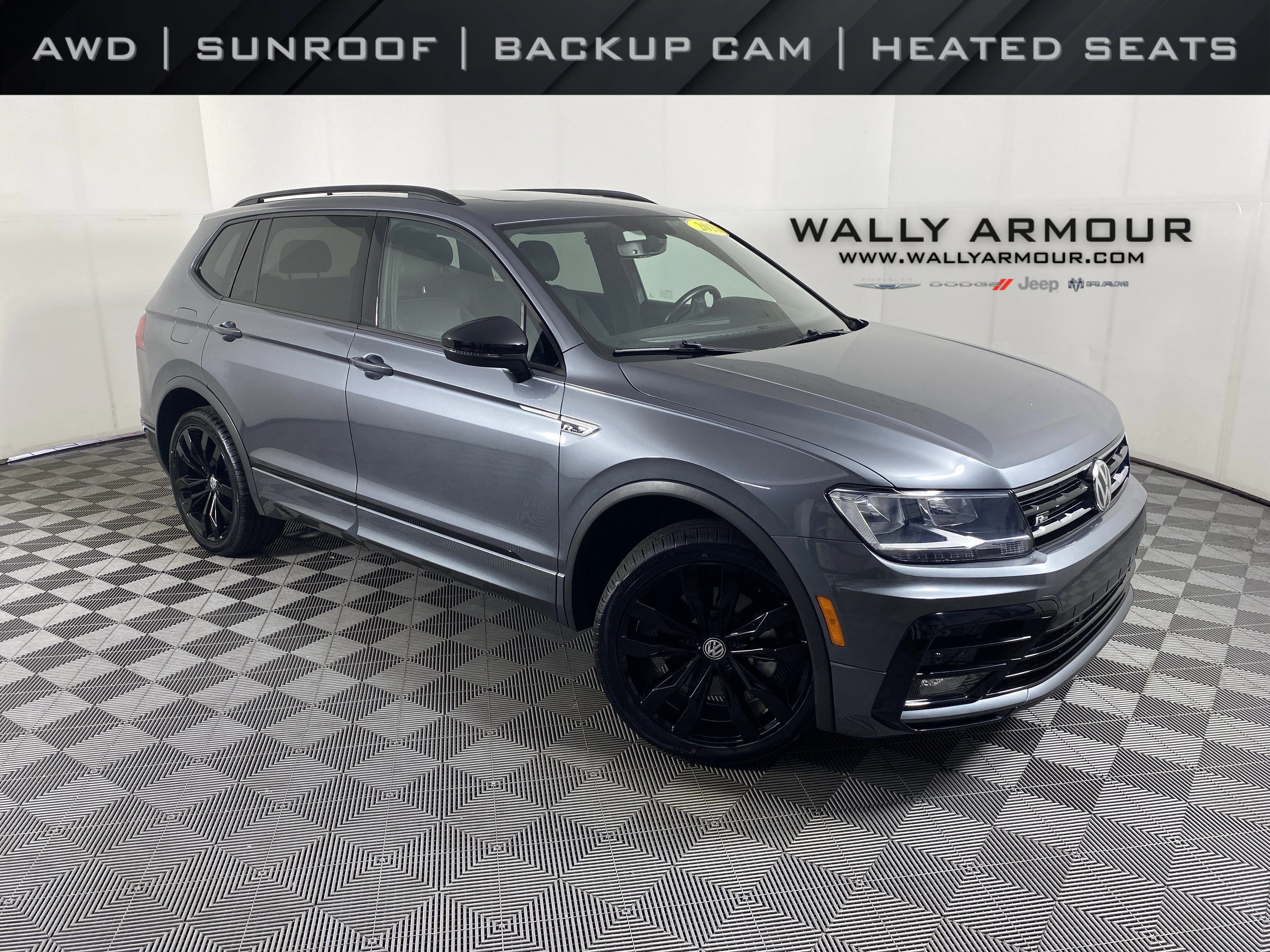 Used 2021 Platinum Gray Metallic Volkswagen SE R-Line Black image 1