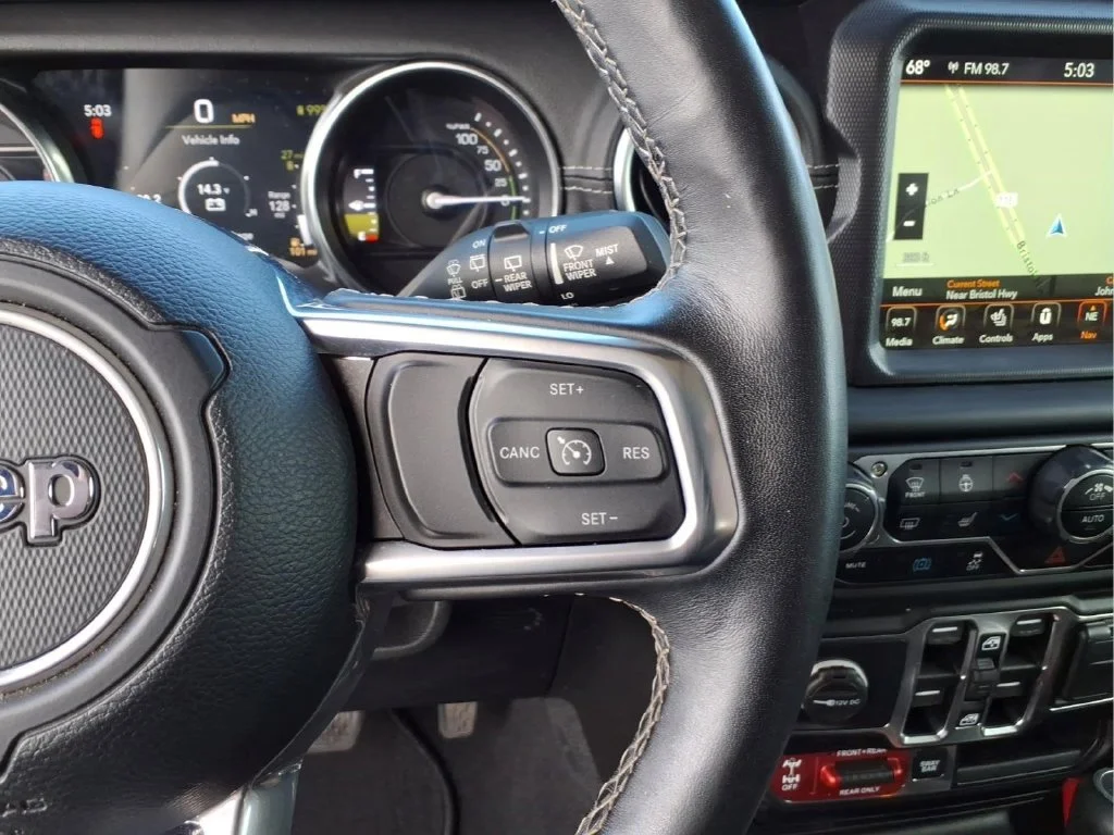 Used 2021 Black Jeep Unlimited Rubicon 4xe image 25