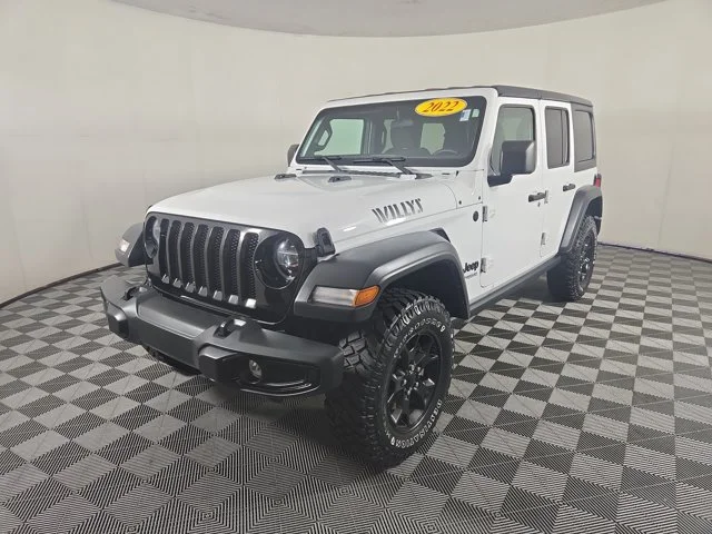Used 2022 White Jeep Unlimited Willys image 11