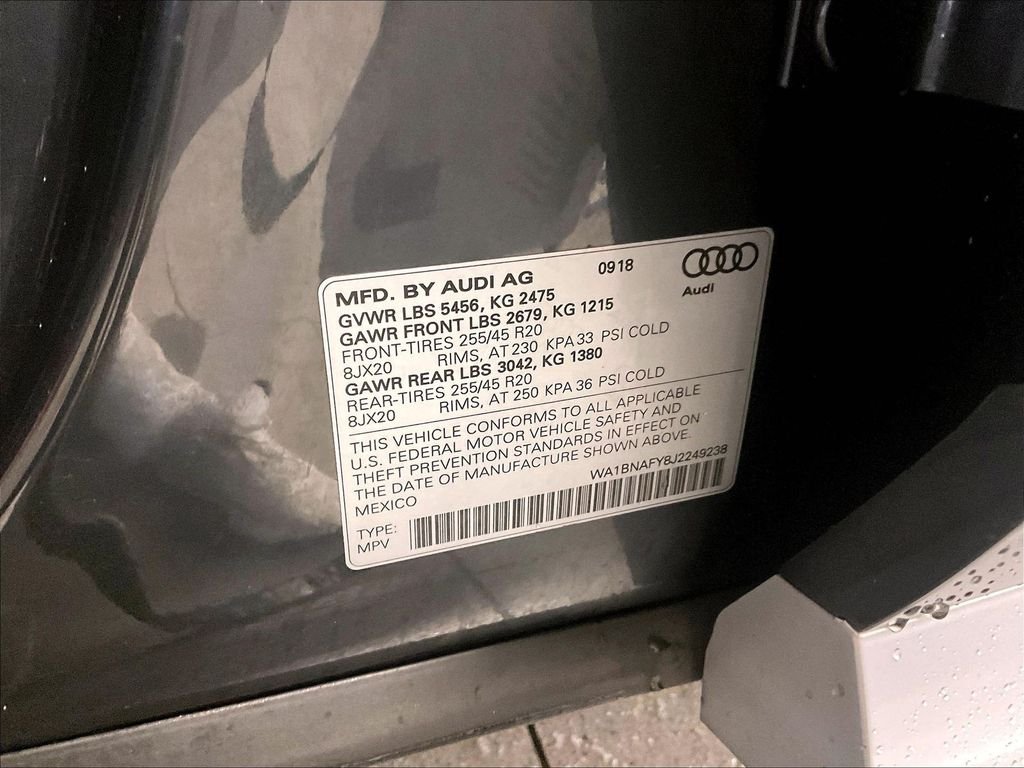 Used 2018 Gray Audi 2.0T image 36