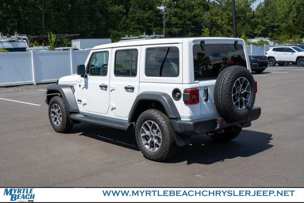 New 2026 Bright White Clear-Coat Exterior Paint Jeep Sport S image 4