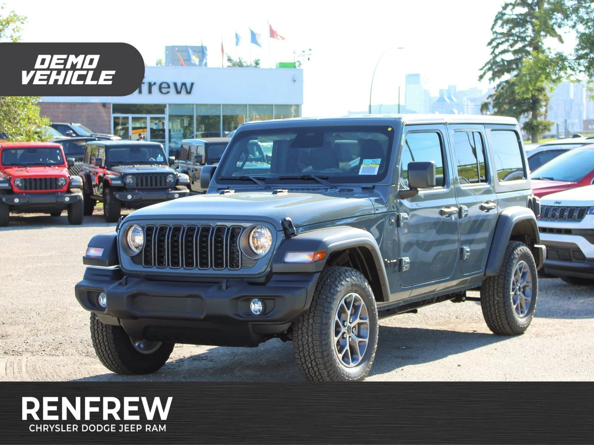 Used 2025 Dark blue Jeep Sport S*, Remote Start, Safety Group, Alpine Audio image 1
