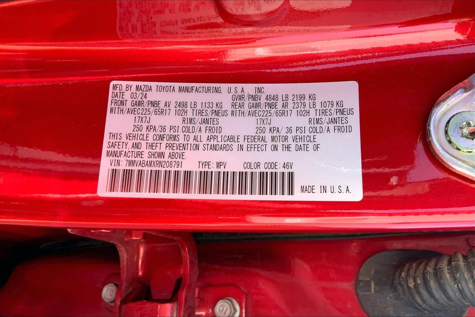 Used 2024 Soul Red Crystal Metallic Mazda 2.5 S Select Package image 37