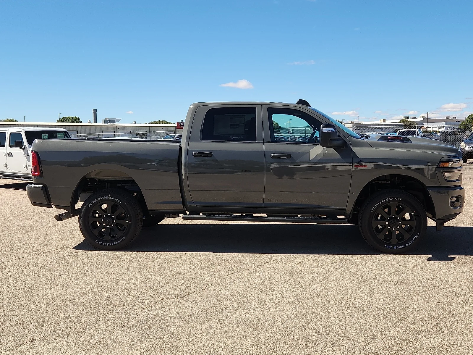 New 2027 Ceramic Gray Clear-Coat  Paint Ram BLACK EXPRESS CREW CAB 4X4 6