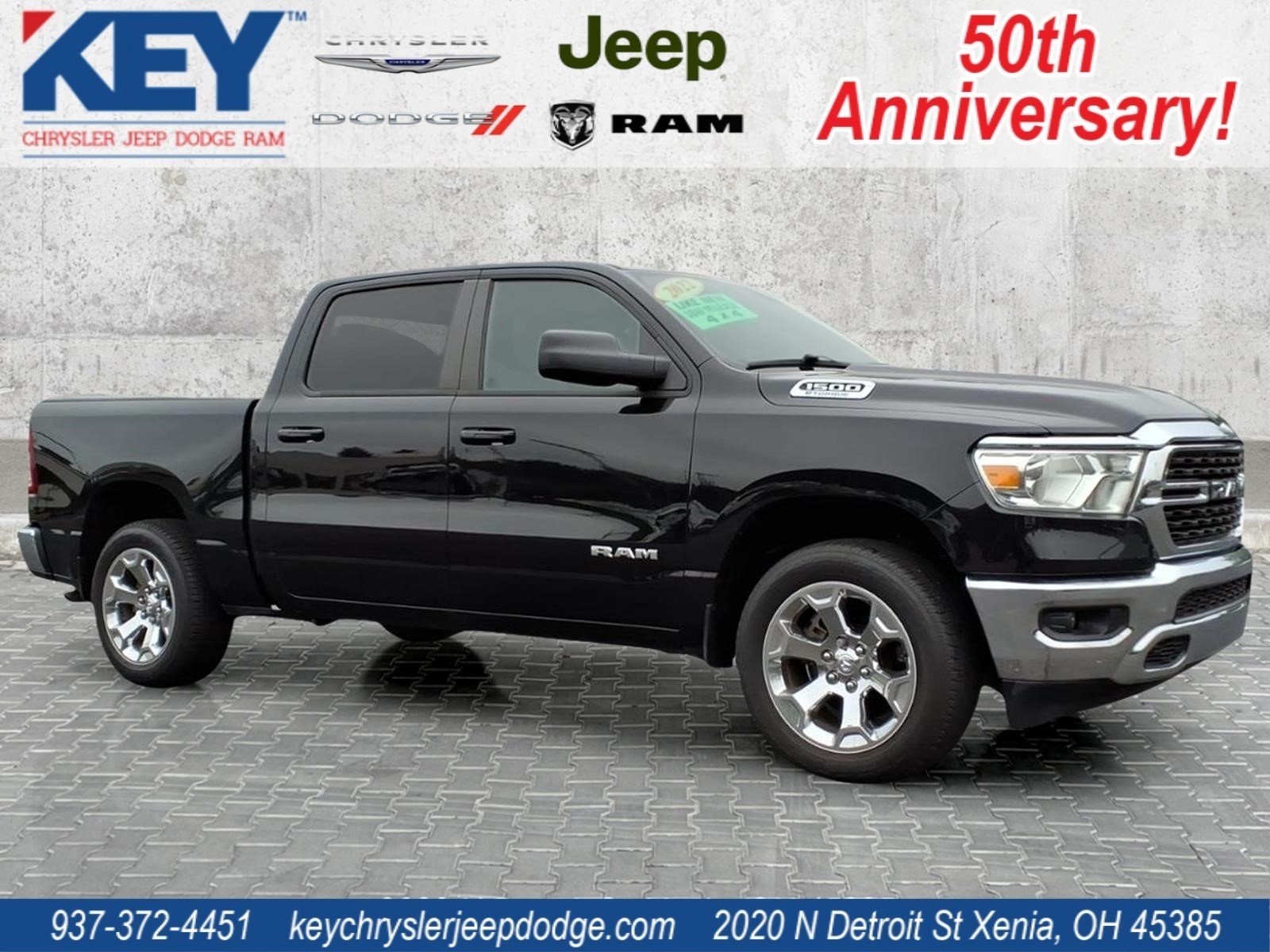 Certified Used 2022 Diamond Black Crystal Pearl Coat Ram Big Horn image 1
