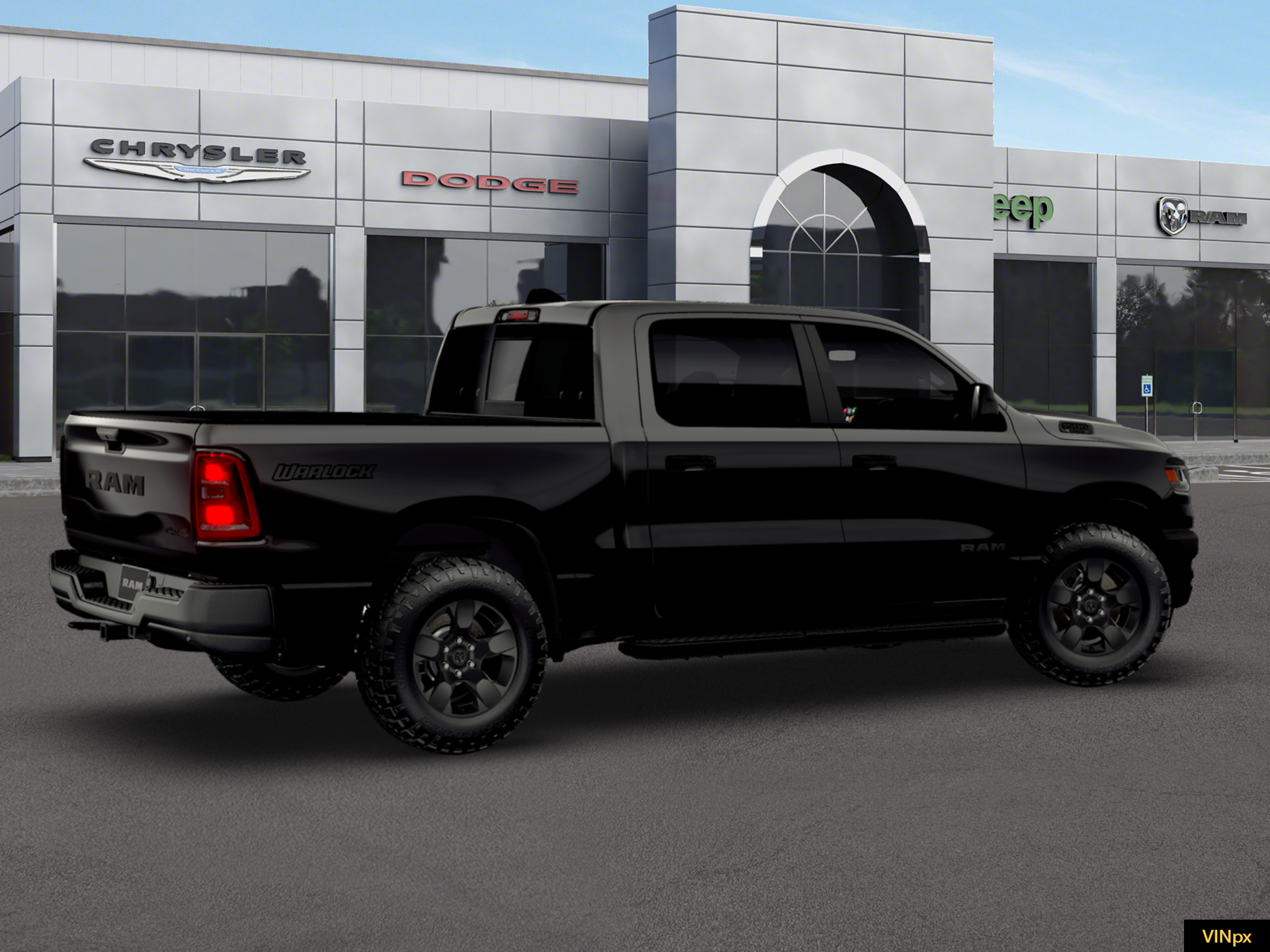 New 2026 Diamond Black Crystal Pearl-Coat Exterior Paint RAM Warlock image 8
