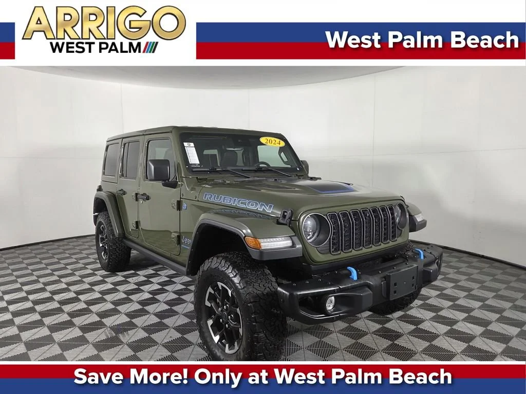 Used 2024 Sarge Green Clearcoat Jeep Rubicon X image 1