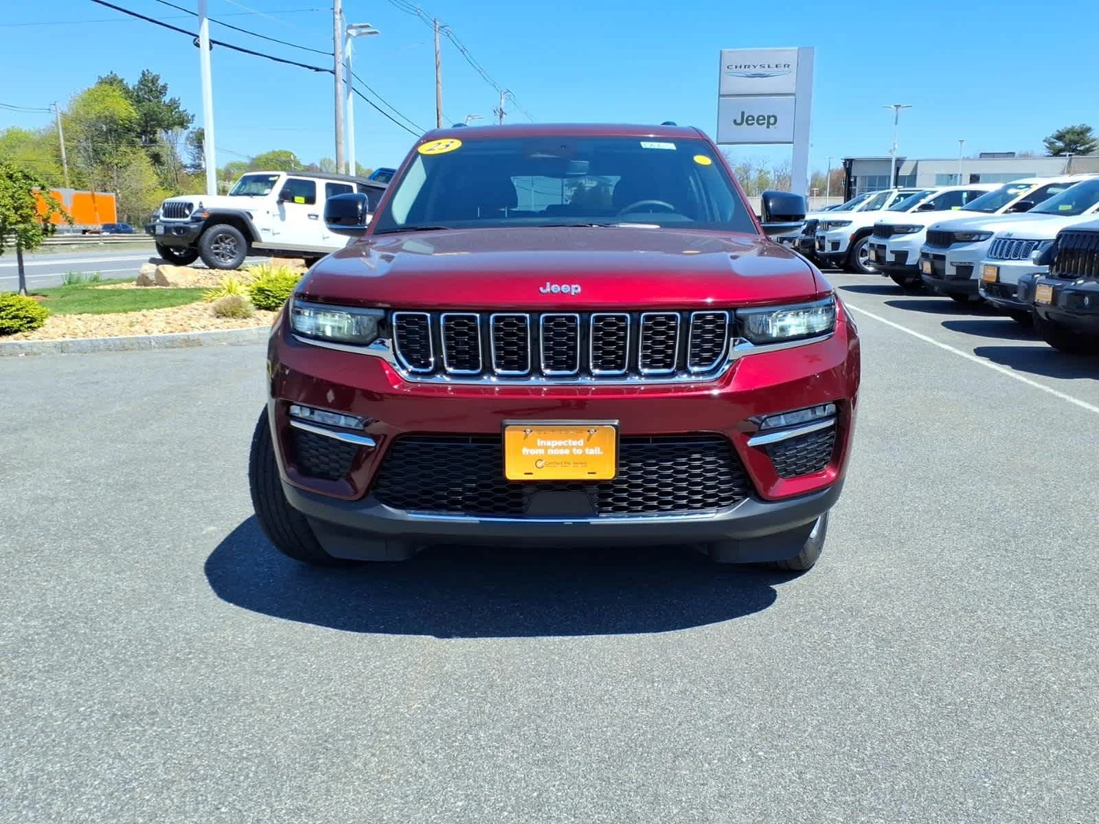 Certified Used 2023 Velvet Red Pearlcoat Jeep Limited image 3
