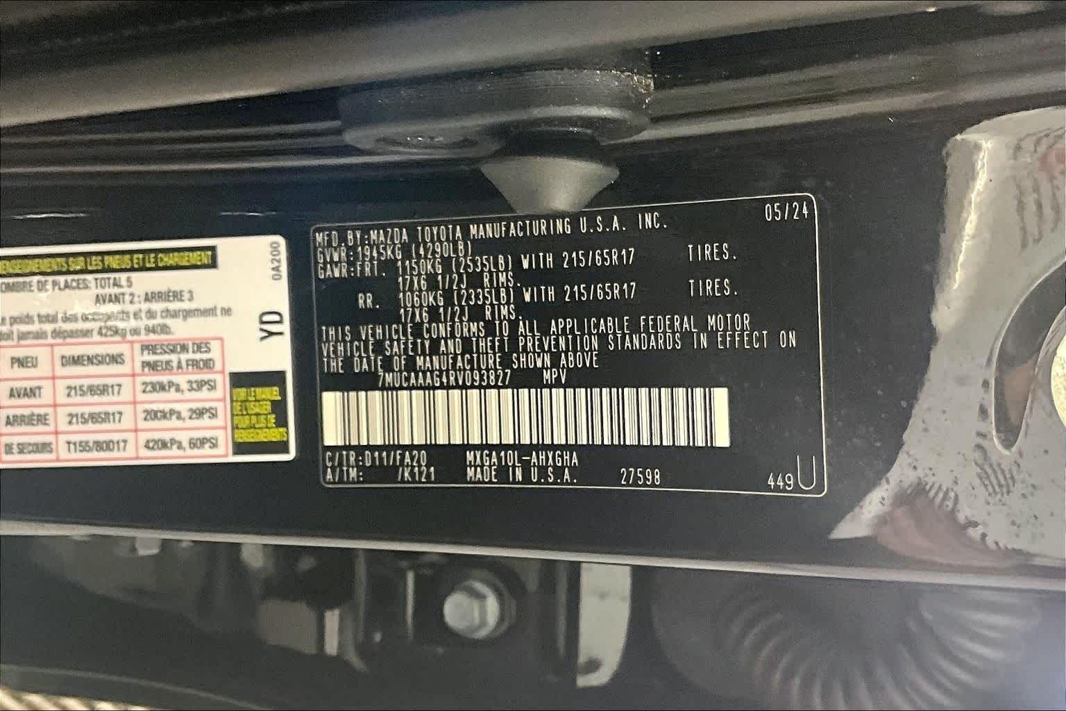 Used 2024 Jet Black Toyota LE image 35