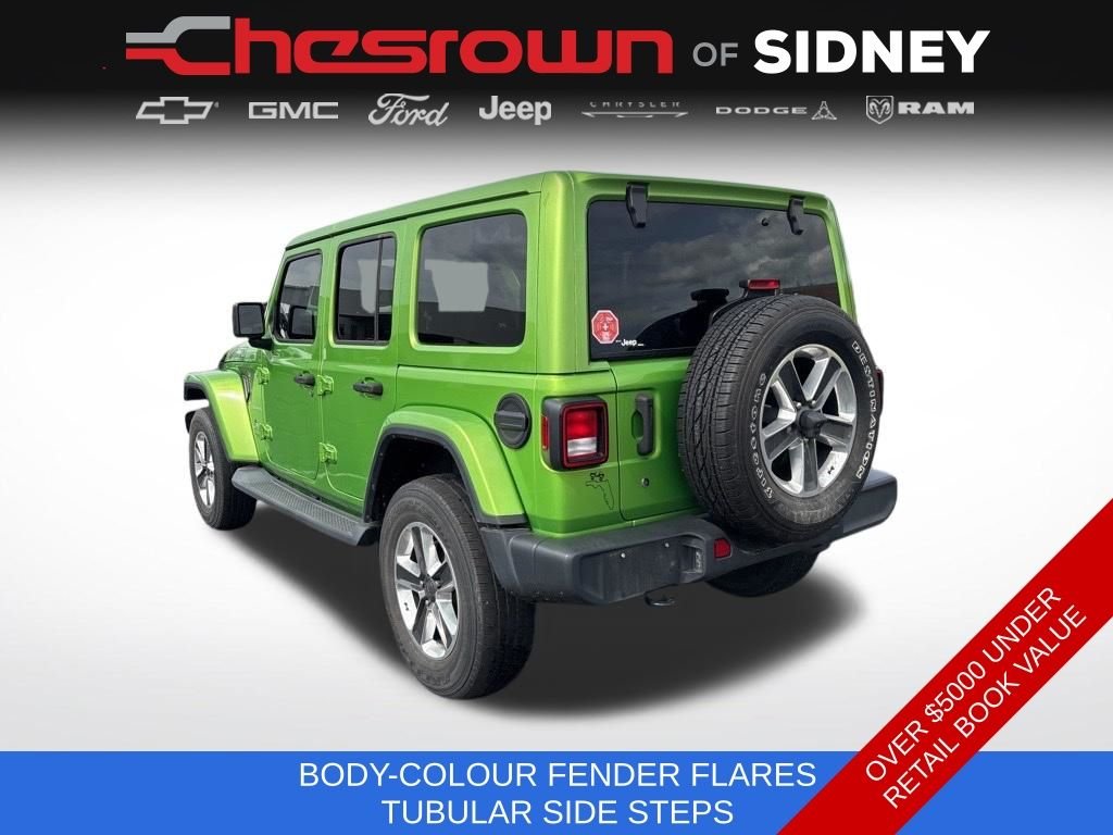 Used 2019 Green Jeep Unlimited Sahara image 3