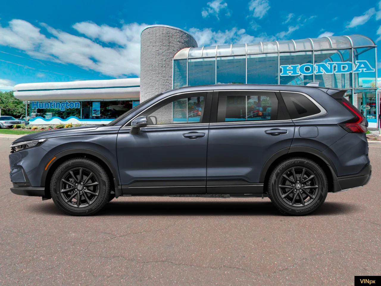 New 2026 Meteorite Gray Metallic Honda EX-L AWD image 3