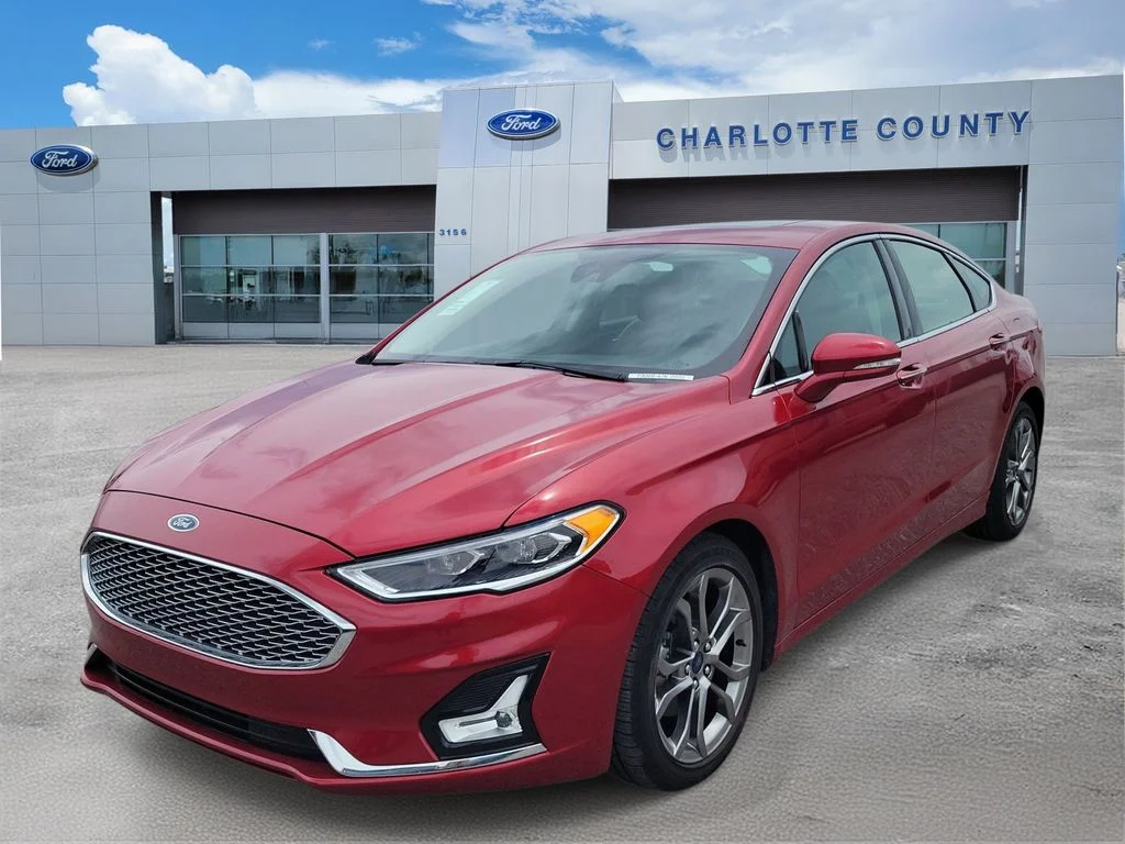 Certified Used 2020 Red Ford Titanium image 2