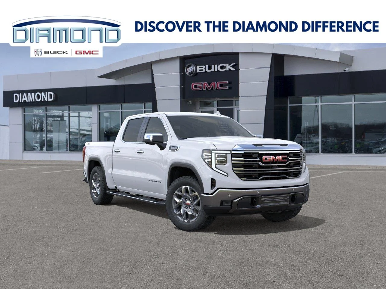 New 2026 Summit White GMC SLT image 1