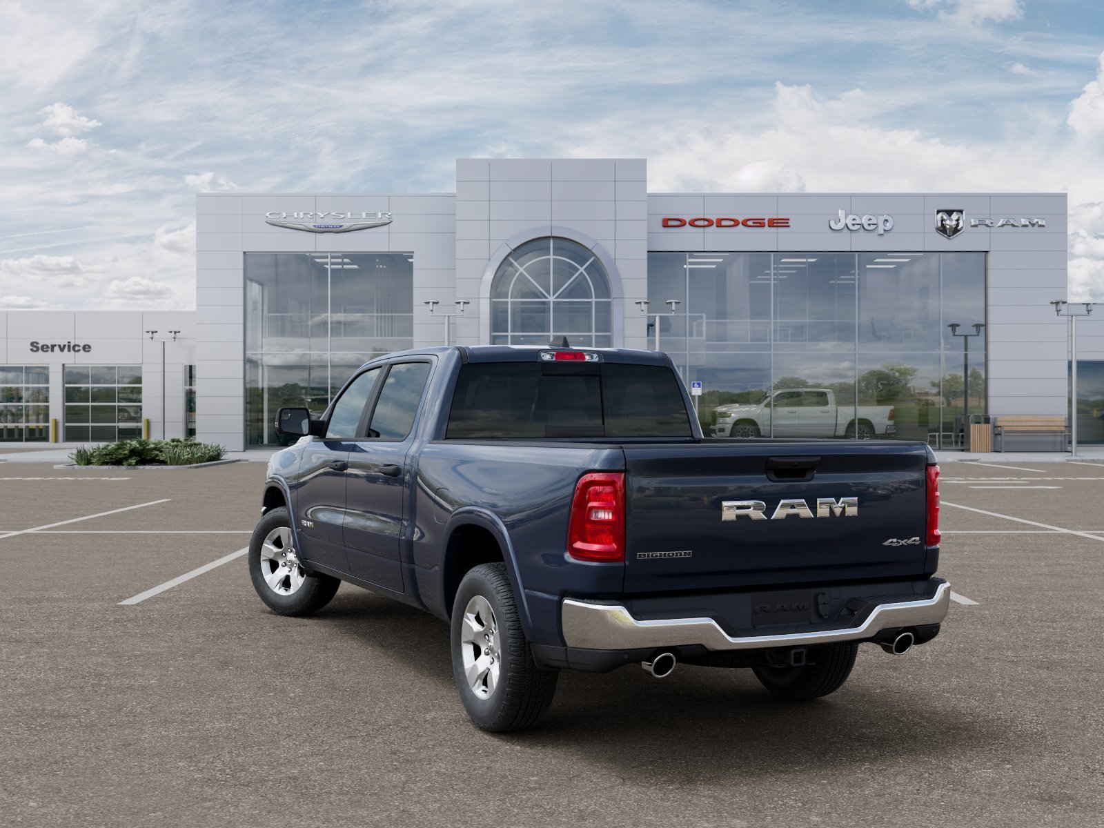 New 2026 Forged Blue Metallic Exterior Paint RAM Big Horn image 3