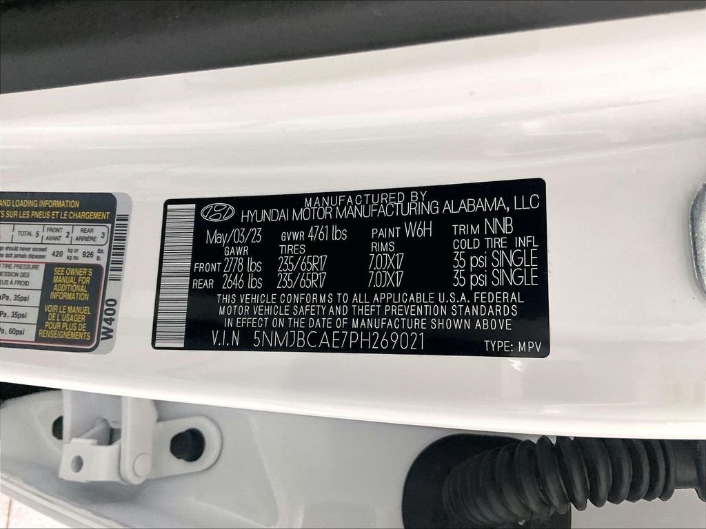 Used 2023 White Hyundai SEL image 35