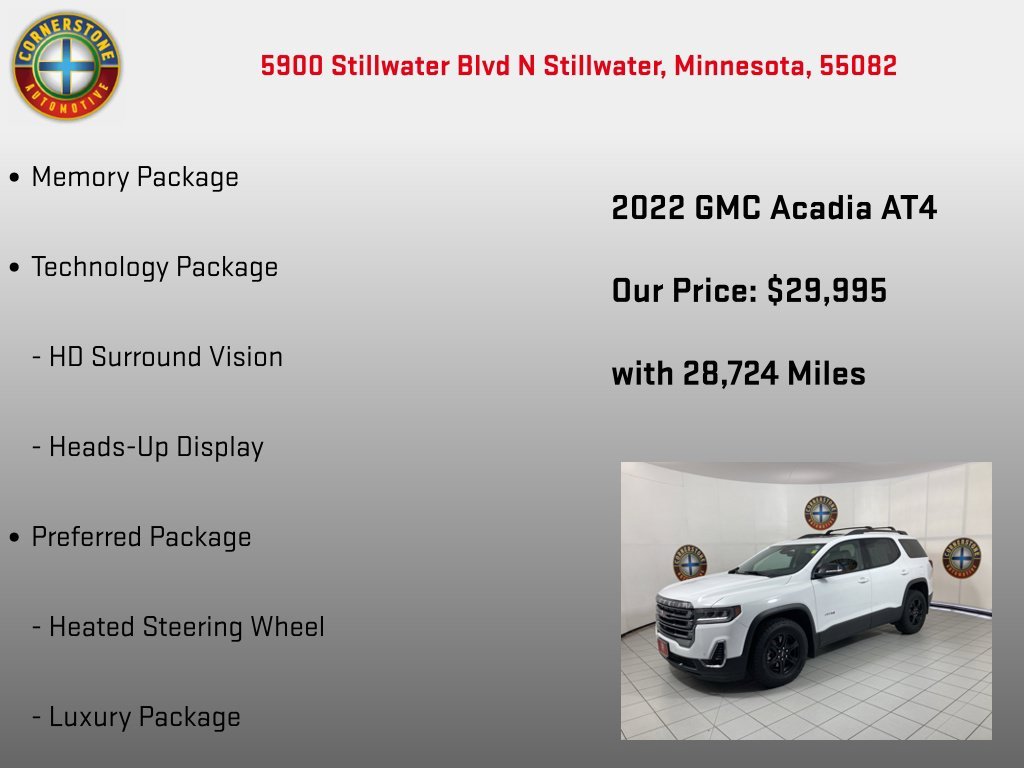 Used 2022 Summit White GMC AT4 image 5