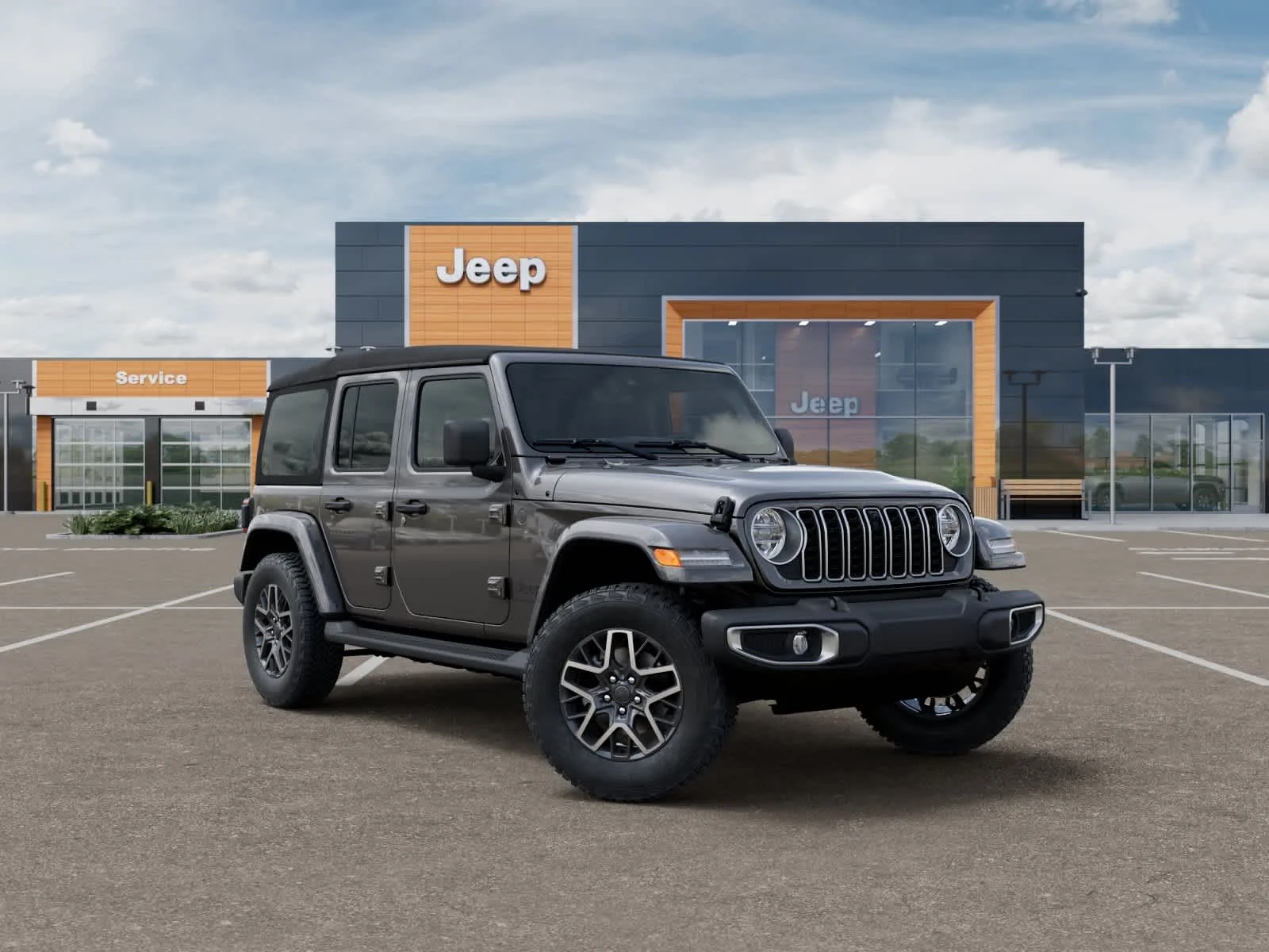 New 2026 Granite Crystal Metallic Clearcoat Jeep Sahara image 5