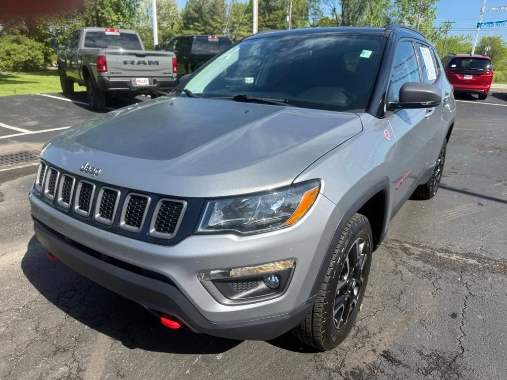 Used 2021 Jeep Compass Trailhawk with VIN 3C4NJDDB8MT525323 for sale in Wellington, OH