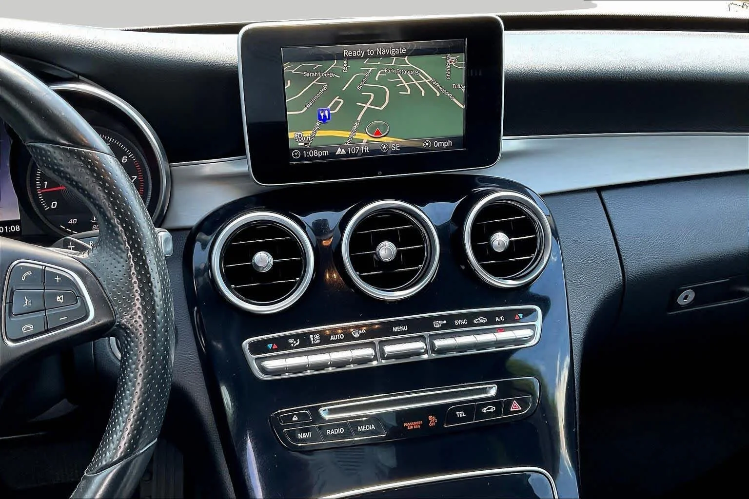 Used 2015 Obsidian Black Metallic Mercedes-Benz C 300 image 13