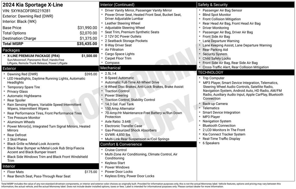 Used 2024 Red Kia X-Line image 2