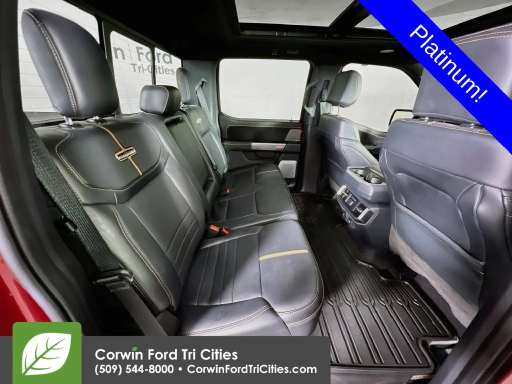 Used 2023 Rapid Red Metallic Tinted Clearcoat Ford Platinum image 16