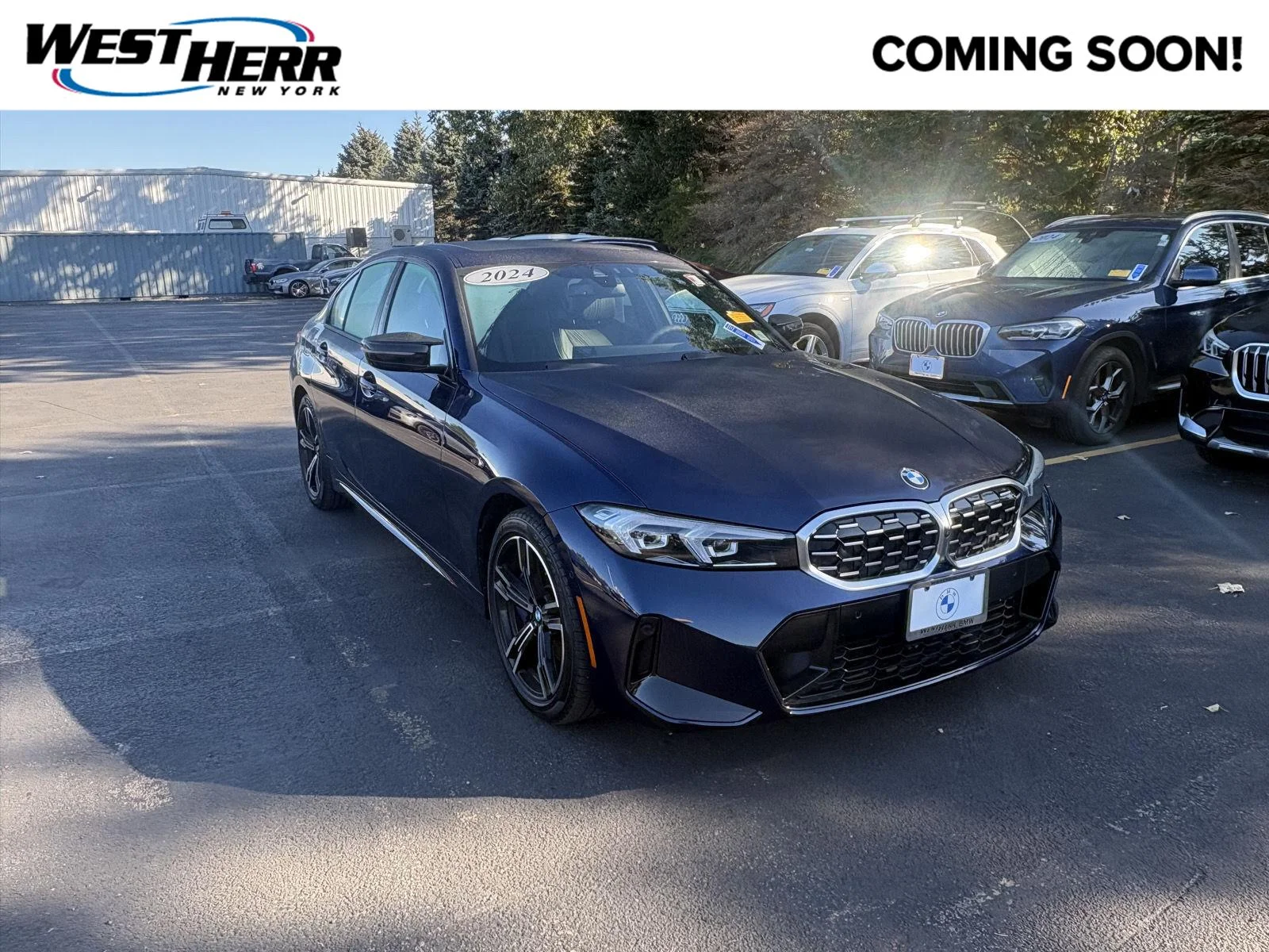 Used 2024 Tanzanite Blue II Metallic BMW M340i xDrive image 1