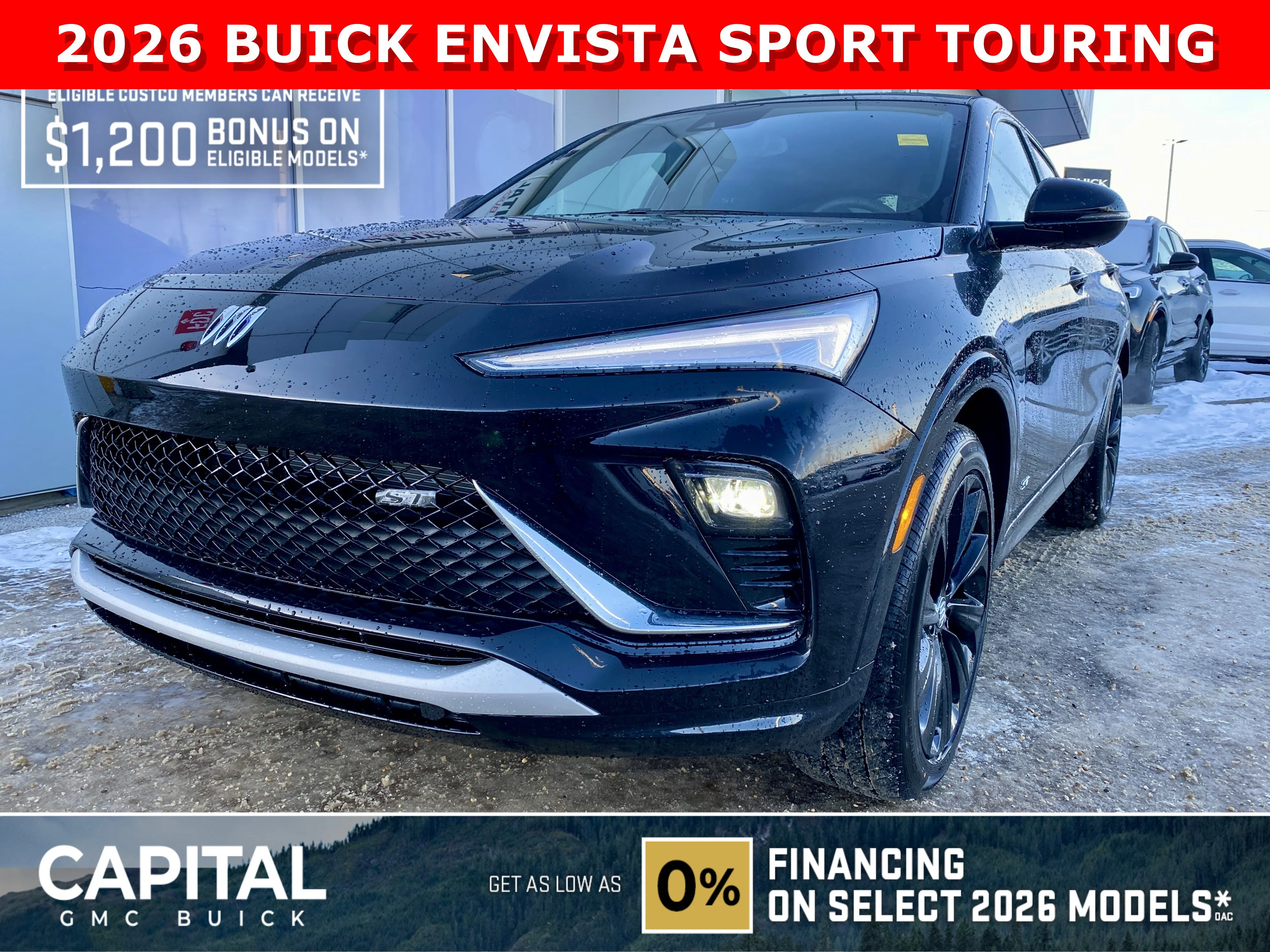 New 2026 EBONY TWILIGHT METALLIC Buick Sport Touring image 1