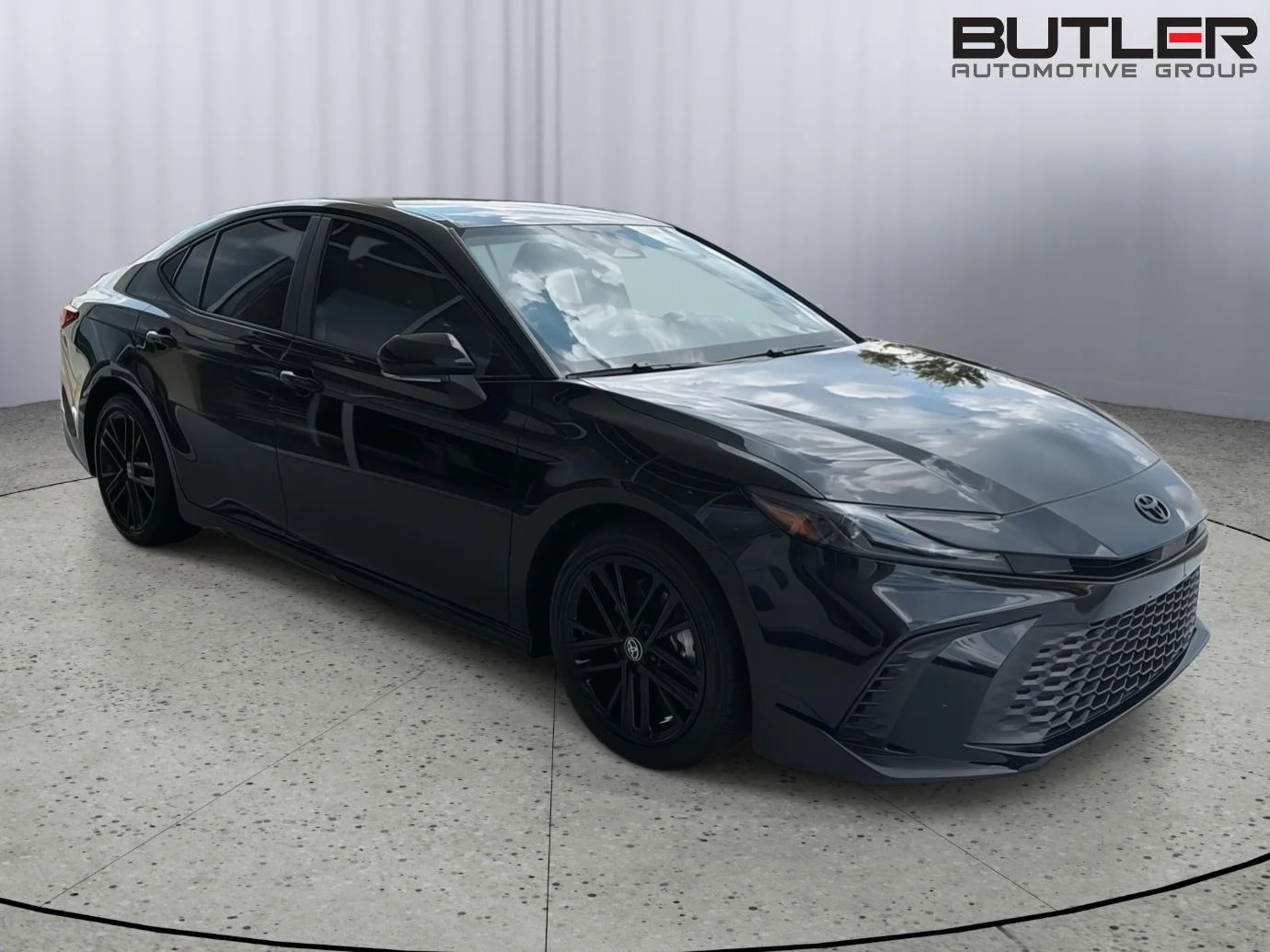 Used 2025 Midnight Black Metallic Toyota SE image 8