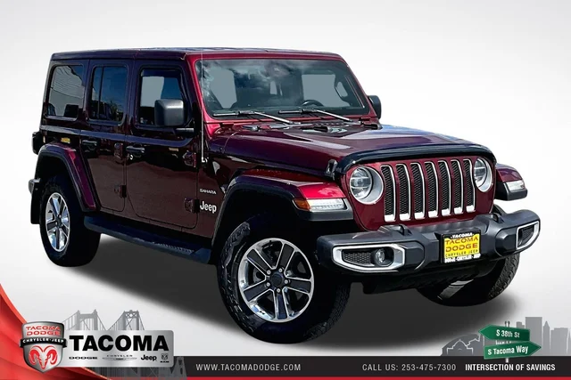 Certified Pre-Owned 2021 Jeep Wrangler Unlimited Sahara 4WD 4D Sport Utility