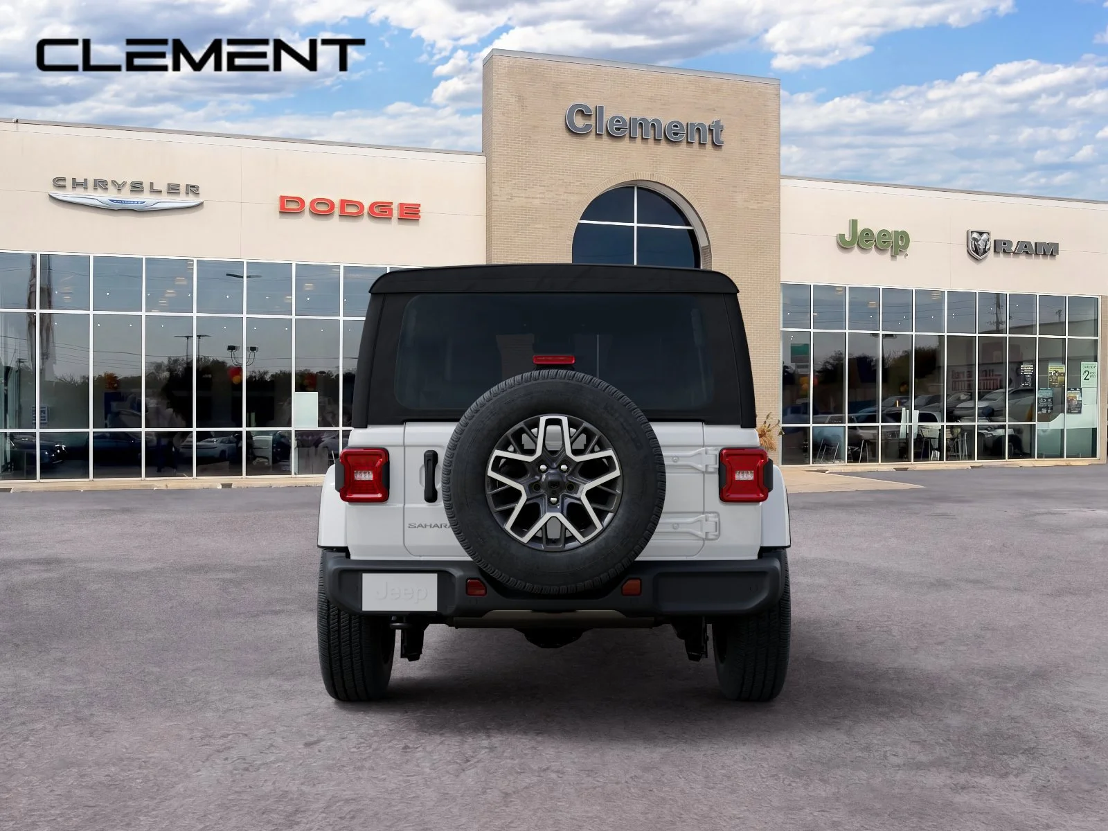 New 2026 Bright White Clear-Coat Exterior Paint Jeep Sahara image 8