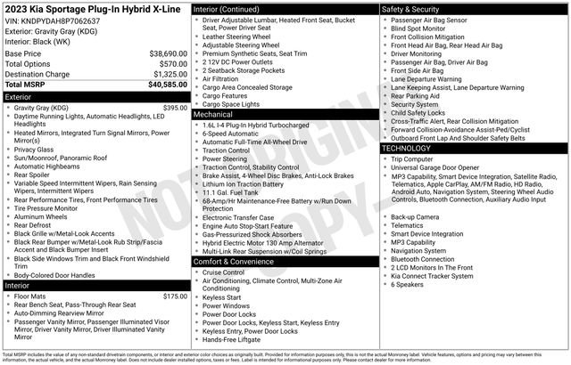 Certified Used 2023 Gray Kia X-Line image 4
