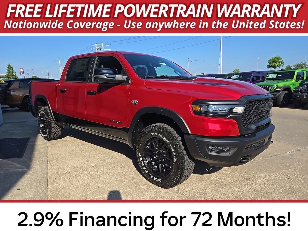 New 2026 Molten Red Pearl-Coat Exterior Paint RAM Rebel image 13