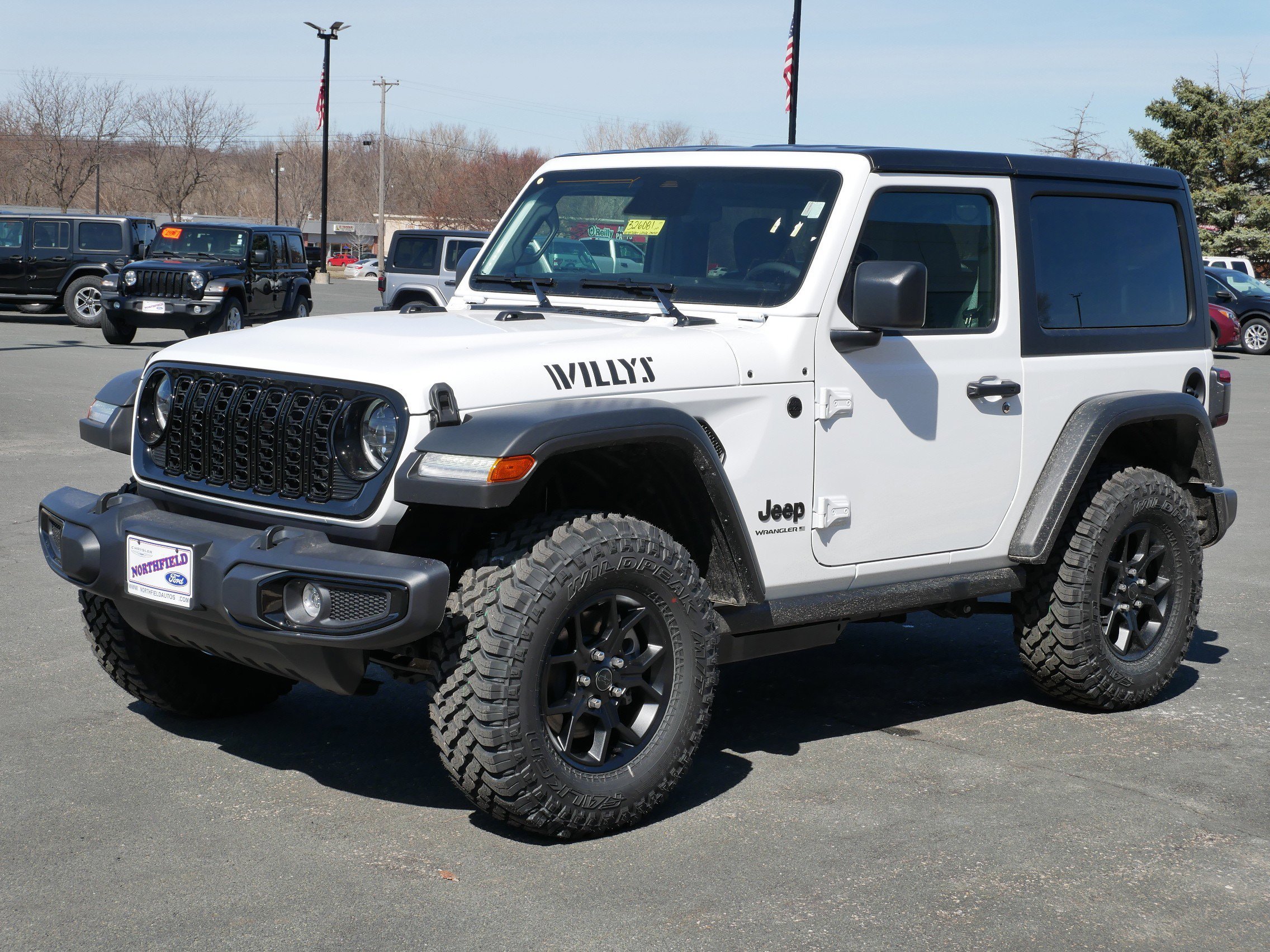 New 2026 Bright White Clear-Coat Exterior Paint Jeep Willys image 4