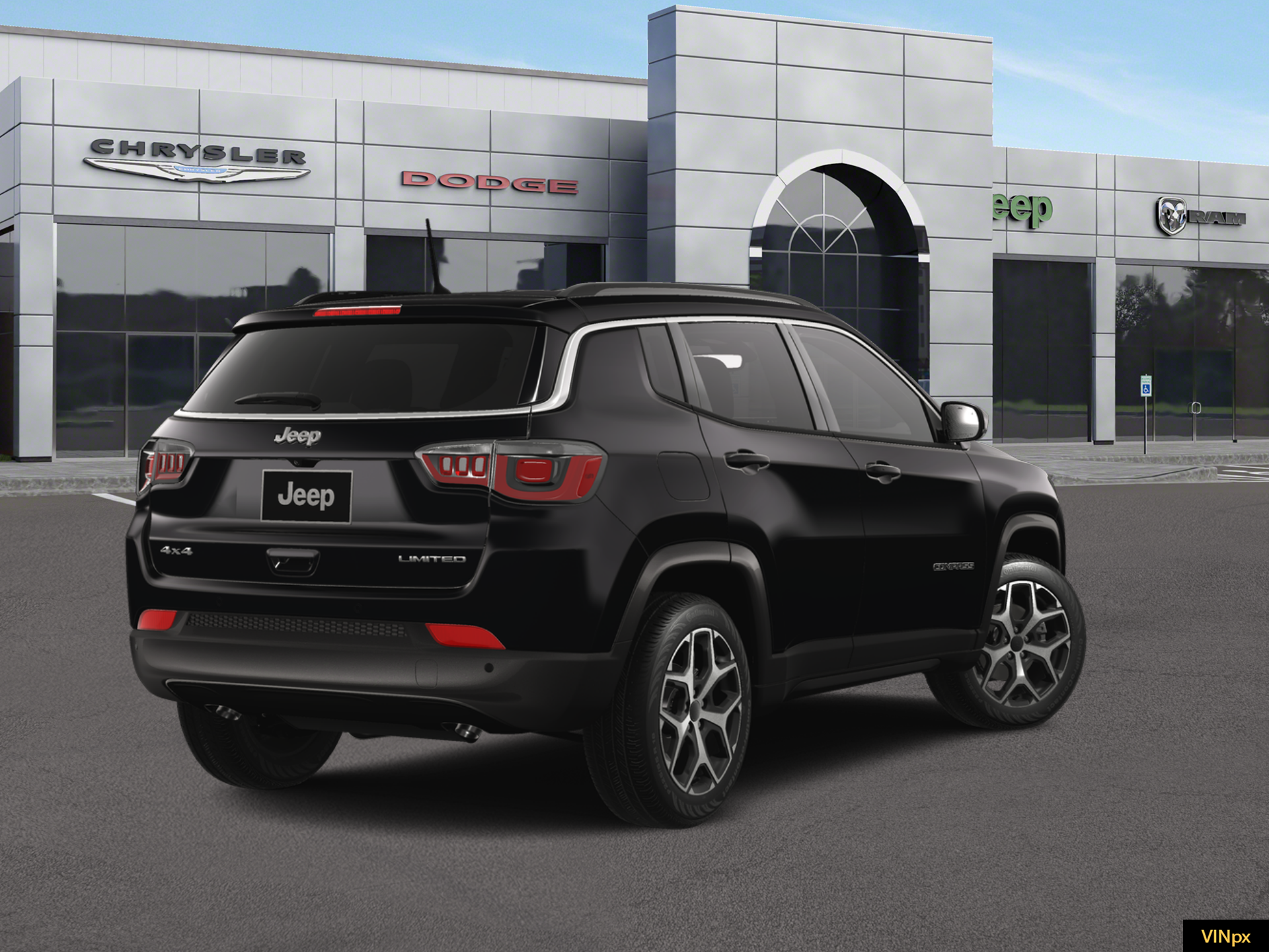New 2026 Diamond Black Crystal Pearlcoat Jeep Limited image 7