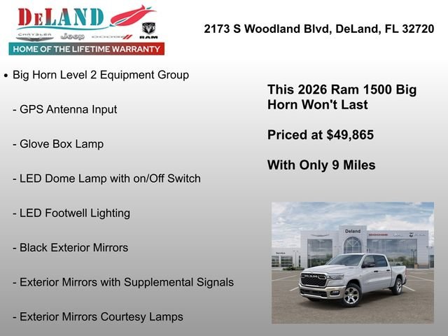 New 2026 Bright White Clear-Coat Exterior Paint RAM Big Horn/Lone Star image 18