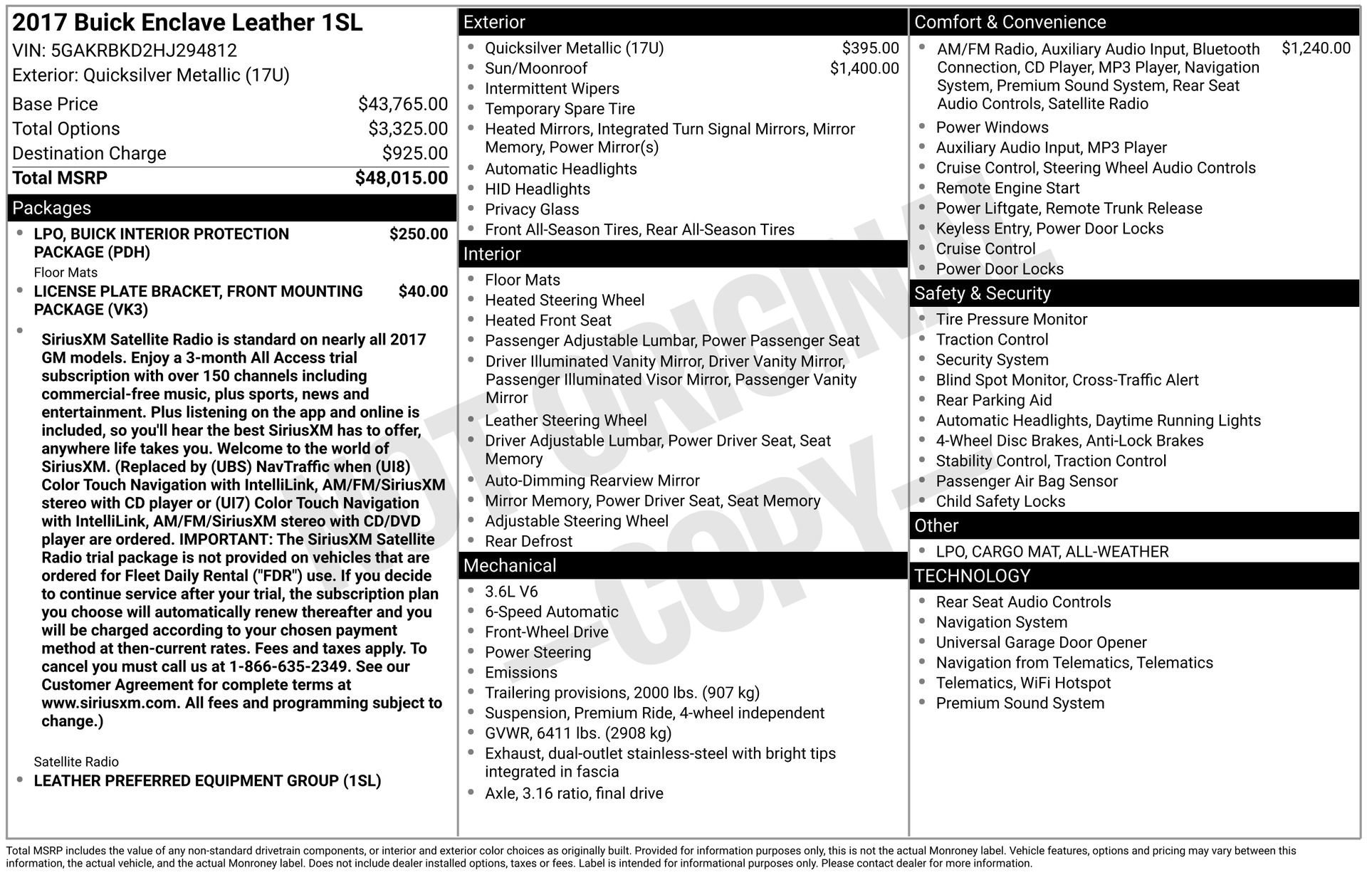 2017 BUICK ENCLAVE - Image 3