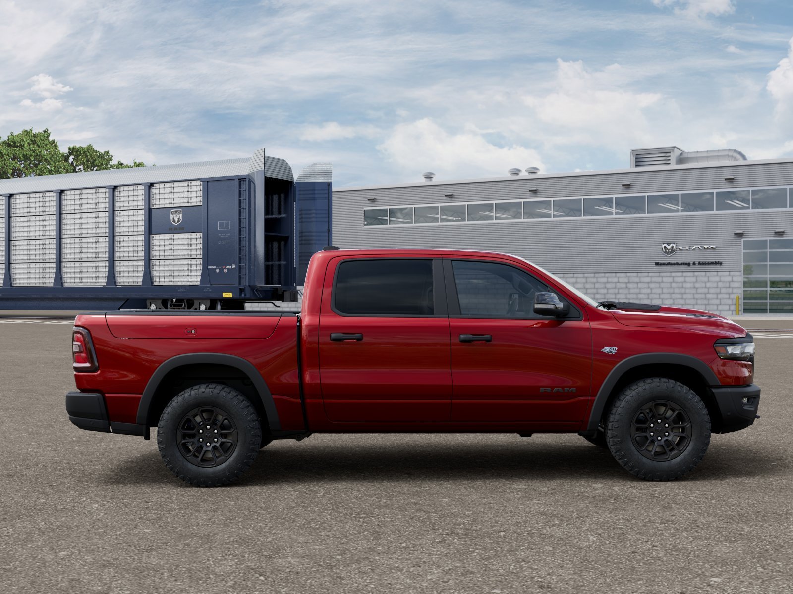 New 2026 Molten Red Pearl-Coat Exterior Paint RAM Rebel image 12