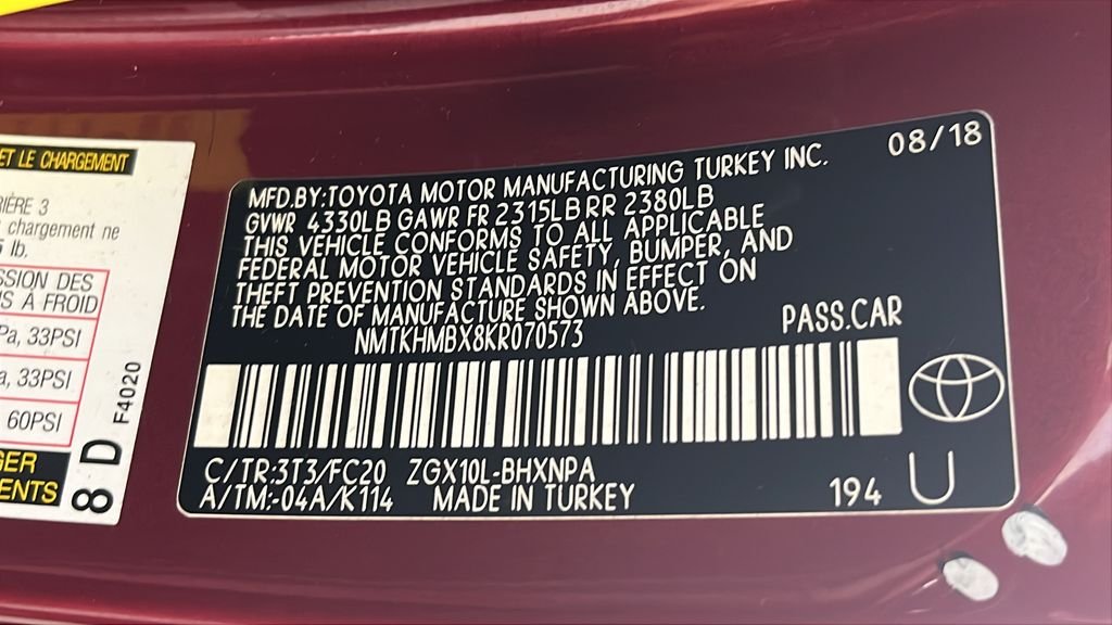 Used 2019 Red Toyota LE image 39