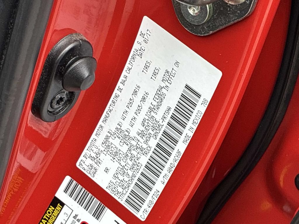 Used 2017 Red Toyota TRD Off-Road image 22