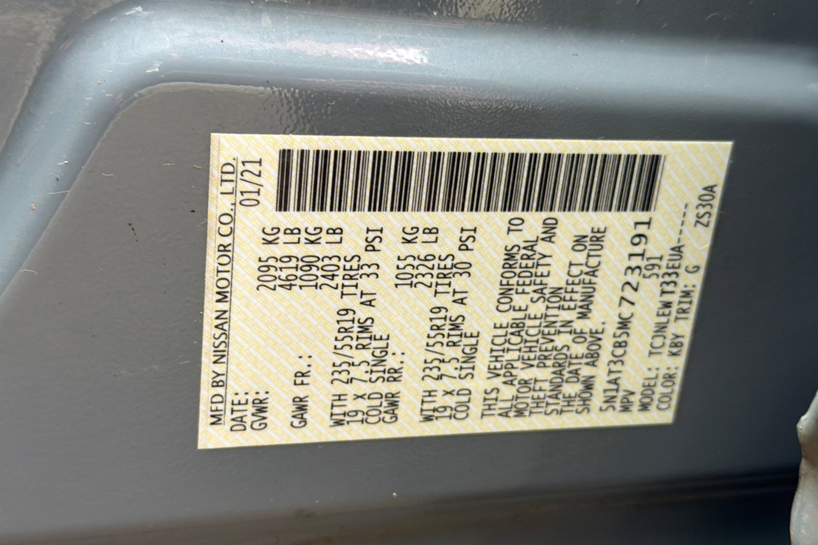 Used 2021 Boulder Gray Pearl Nissan SL image 27