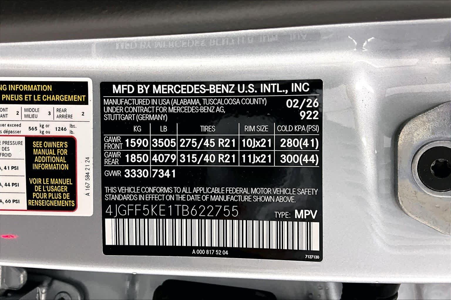 New 2026 Cirrus Silver Metallic Mercedes-Benz GLS 450 image 25